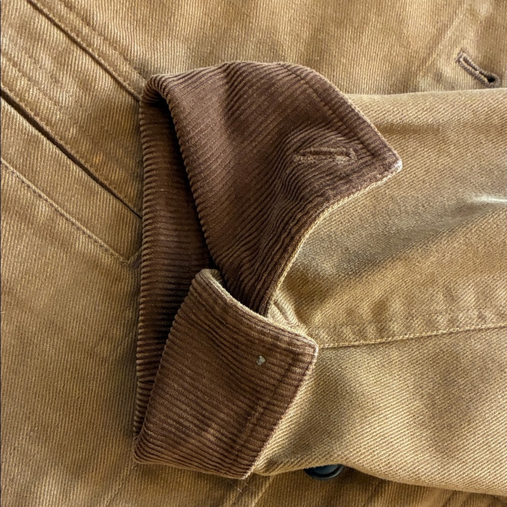 Jones New York Caramel Tan Brown Jacket with Corduroy Details - Picture 8 of 13